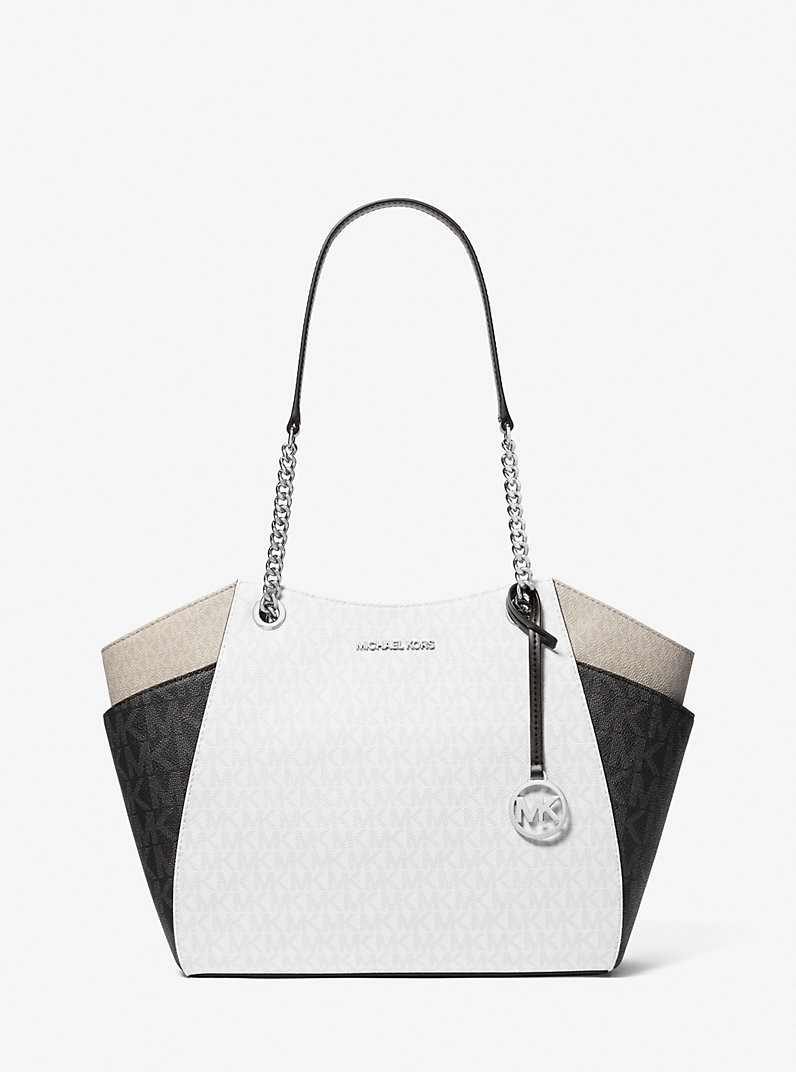 Jet Set Large Color-Block Signature Logo Shoulder Bag | Michael Kors US