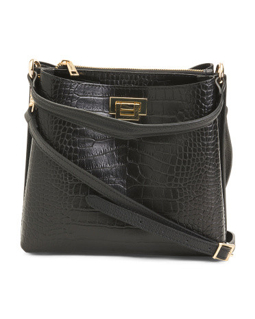 Made In Italy Leather Satchel | TJ Maxx