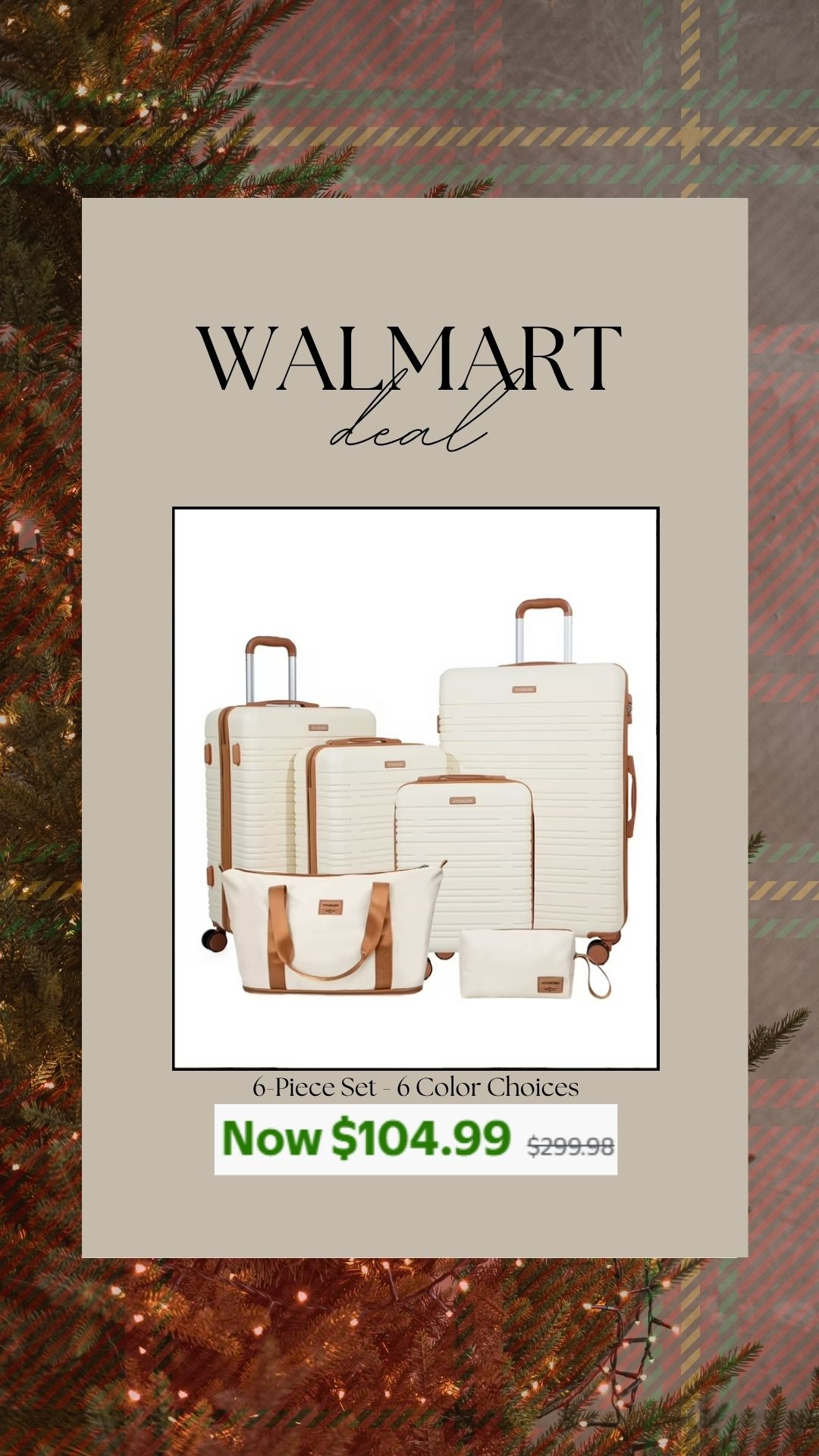 Walmart Deal | 5-Piece Luggage Set Only $104.99 ✈️✨


walmart+deal
walmart+finds
luggage+set+sale
travel+essentials
affordable+luggage
walmart+holiday+deals
5+piece+luggage+set
neutral+luggage+set
travel+must+haves 

 #LTKCyberWeek #LTKGiftGuide #LTKTravel