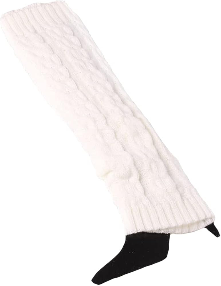 Senchanting Lady Winter Warm Leg Warmer Cable Knitted Crochet Long Socks Legging | Amazon (US)