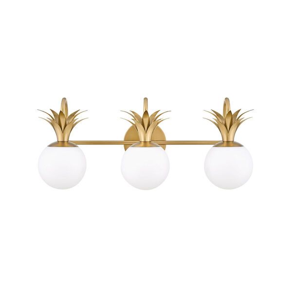 Palma Heritage Brass Three-Light LED Bath Vanity | Bellacor