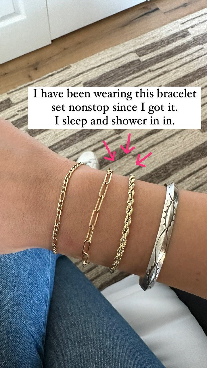 Love this bracelet set from @kendrascott. I have been wearing them every day since I got them  

#LTKunder100 #LTKfit #LTKcurves