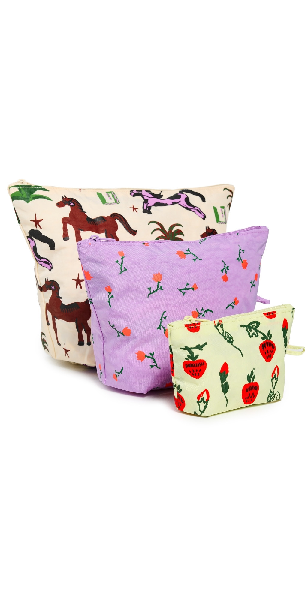 BAGGU Go Pouch Set Painted Prairie Painted Prairie One Size | Shopbop