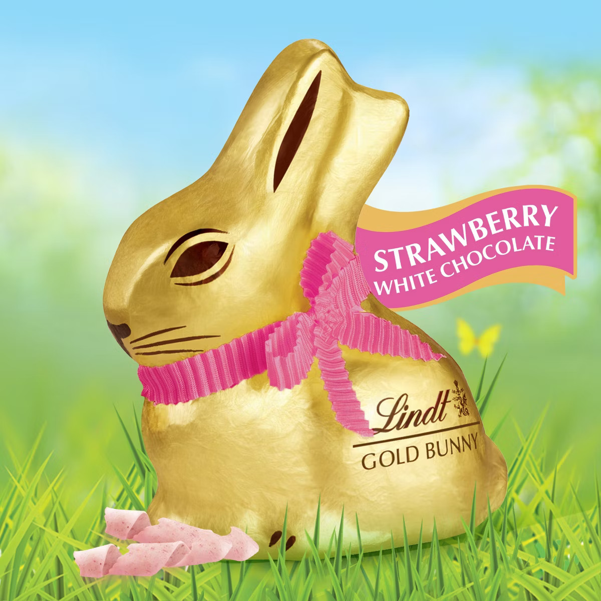 Lindt Easter Gold Bunny Strawberry White Chocolate - 3.5oz | Target