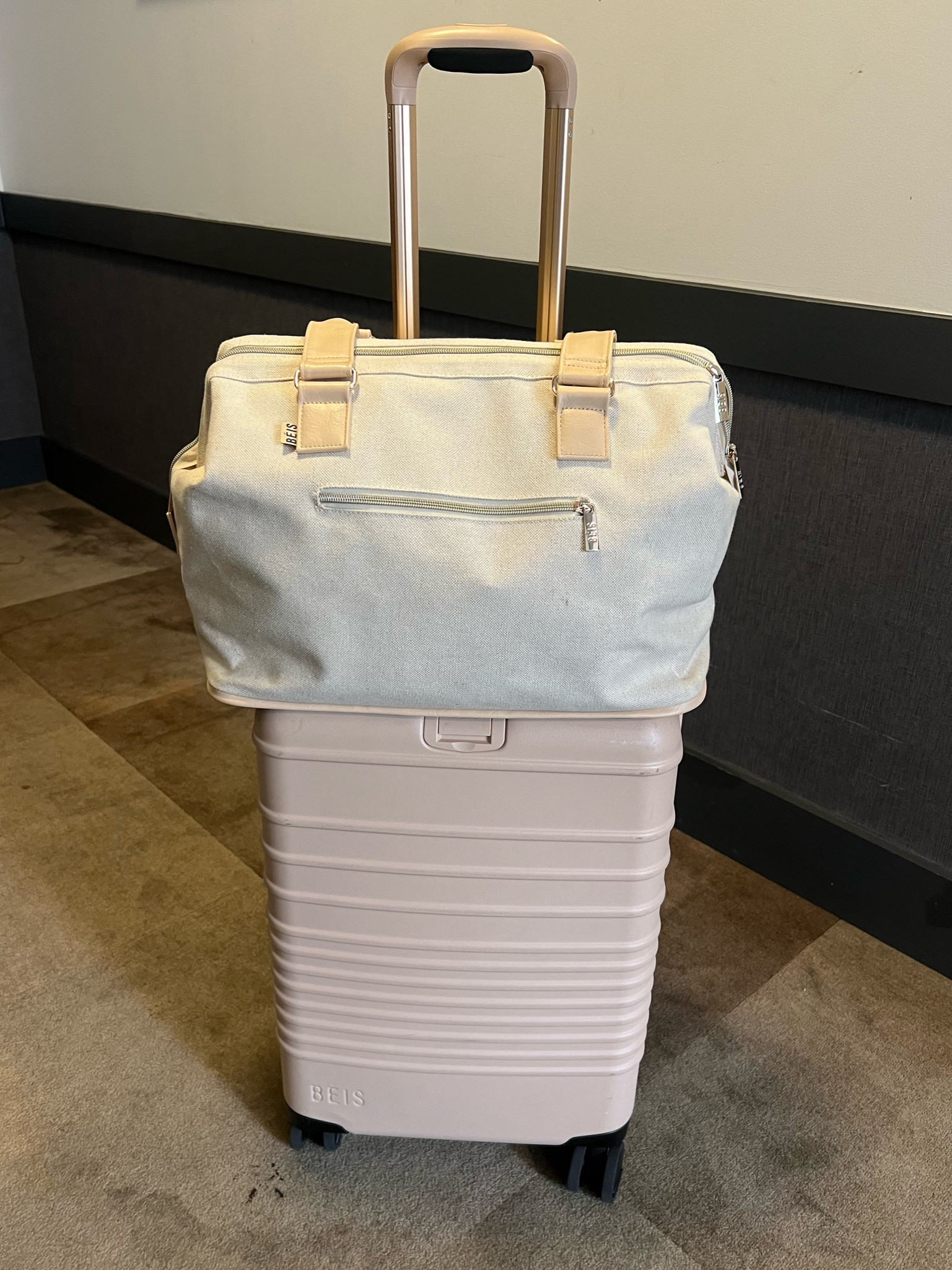 And so, my summer of non-stop travel begins. I’ll be doing mostly carry-on and this beige Beis set will be with me on every trip. I love this carry on roller (that’s expandable!) and Weekender bag so much. Highly recommend if you’re in the market for new cute luggage! 

#LTKStyleTip #LTKTravel