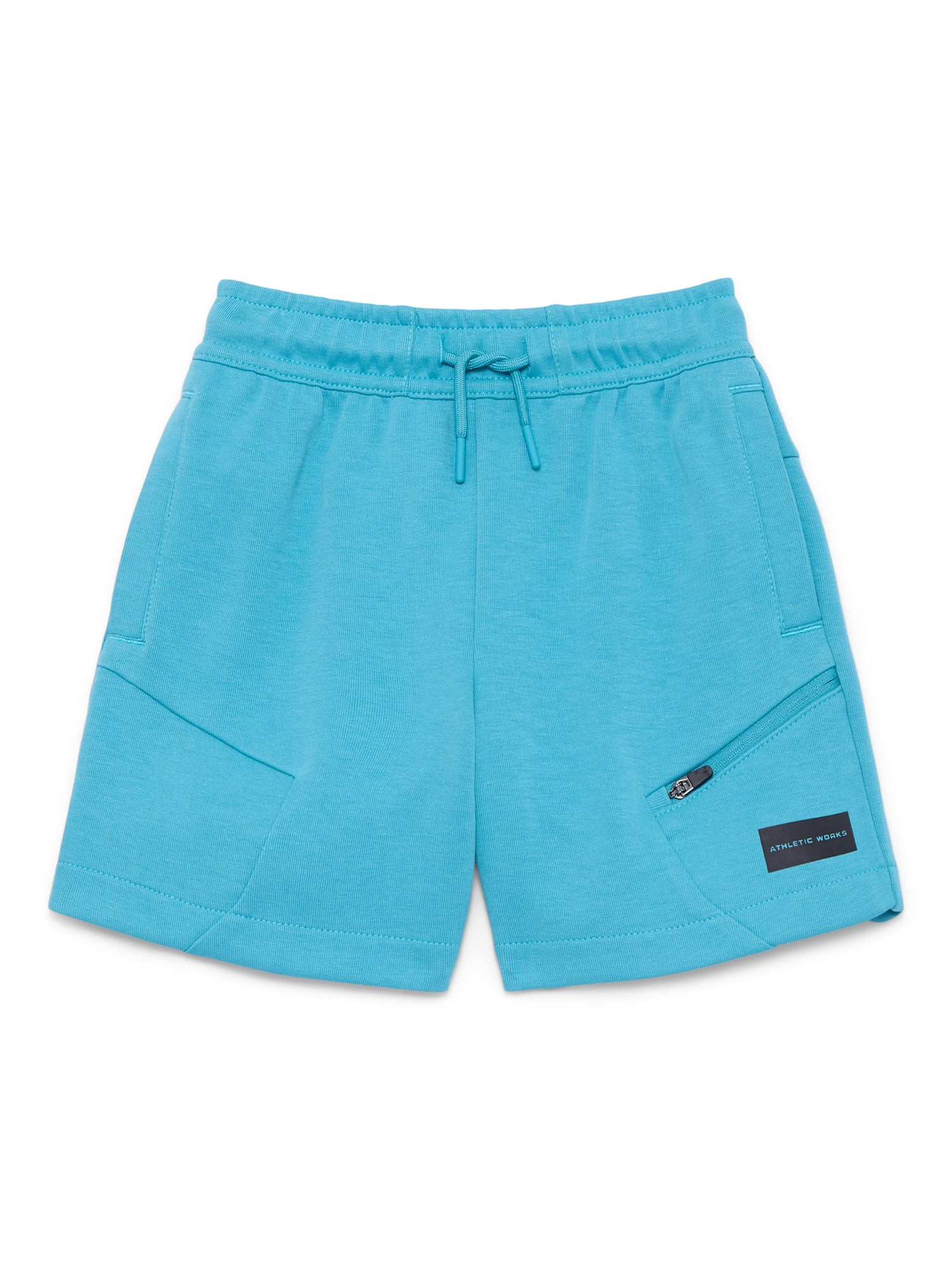 Athletic Works Boys Double Knit Performance Shorts, Sizes 4-18 | Walmart (US)