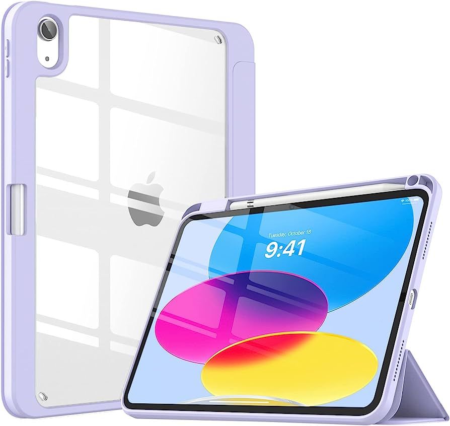 TiMOVO Case for iPad 10th Generation 2022, iPad 10 Case with Pencil Holder, Hybrid Slim Tri-fold Sta | Amazon (US)
