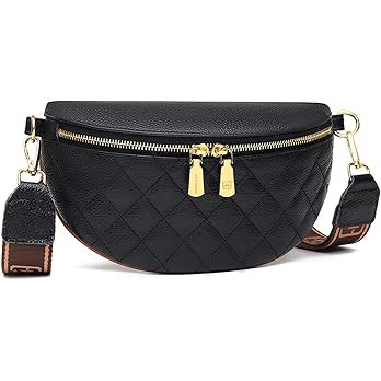 Small Crossbody Sling Bag for Women Trendy - Fanny Packs Leather Chest Belt Bum Bag Anti Theft Pu... | Amazon (US)