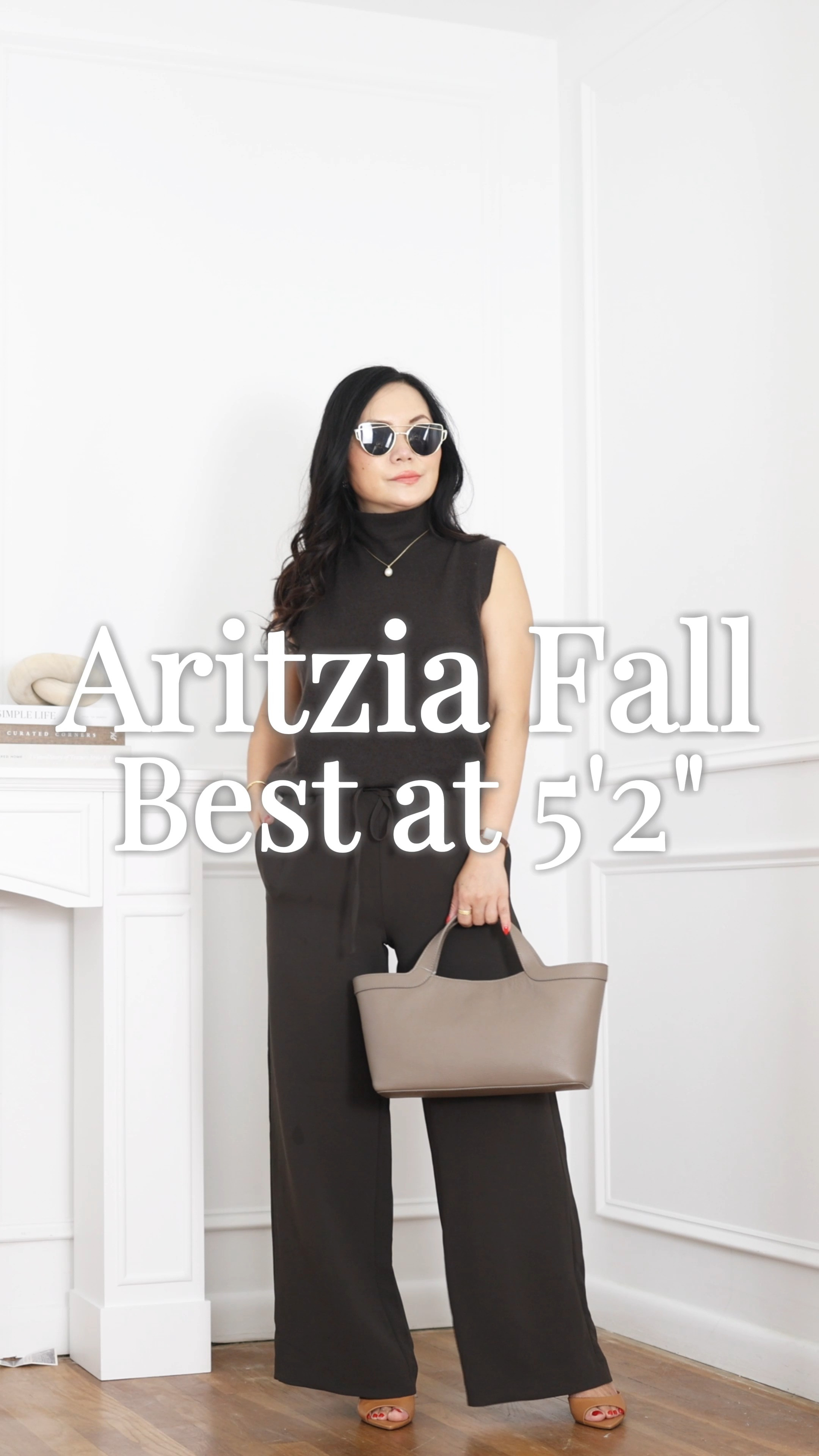 Loves, here's some of my recent favorites from Aritzia. 
I'm 5'2", 34B-28-37 measurements.
 
Aritzia fall pieces that actually fit petite frames.
The pieces shown:
Lodge pants (s)
Asymetric satin top (s)
Smoothmatter top (s)
Midi skirt (s)
White wrap sweater (xs)
Cashmere mockneck top (s)
White crop pants (4)
Boatneck cashmere (xs)
Grey cardigan (xs)
Cinch jacket (xs)
Cashmere shortsleeve (s)
Black off-shoulder sweater (xs)
Asymetric burgundy sweater (xs) 

 #LTKSeasonal #LTKOver40 #LTKPetite