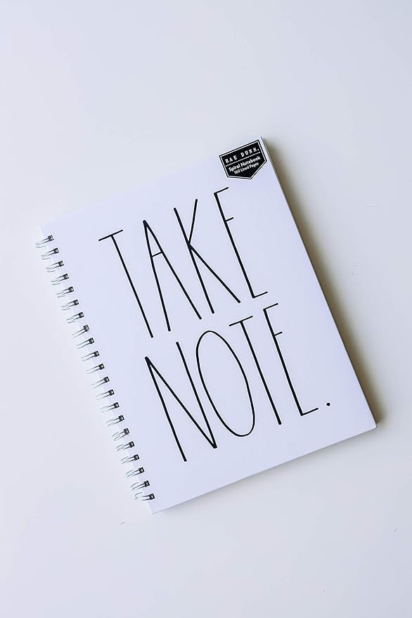 Rae Dunn TAKE NOTE Large Notebook | Amazon (US)