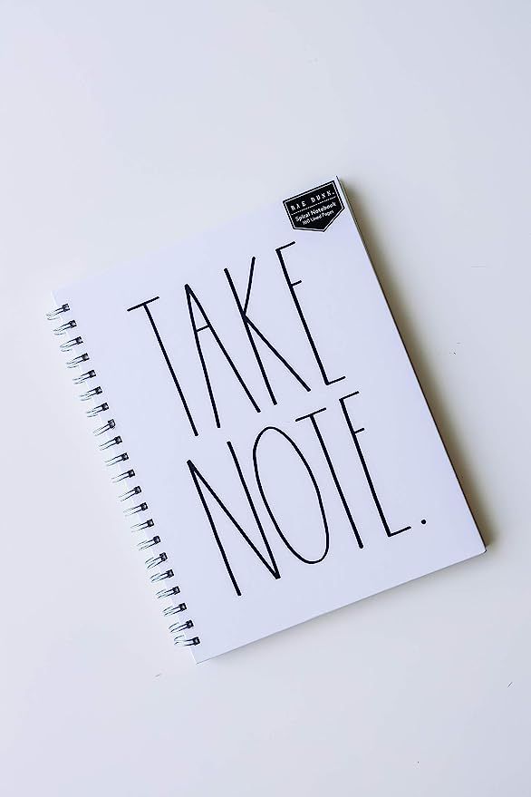 Rae Dunn TAKE NOTE Large Notebook | Amazon (US)