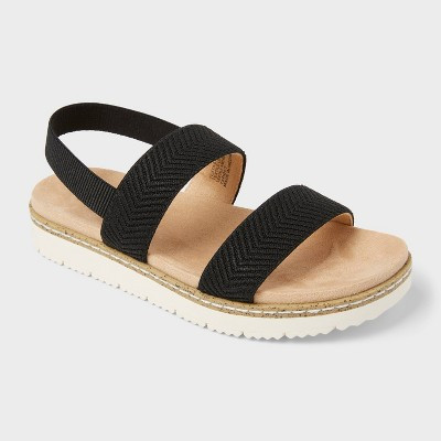 Kids' Kailan Footbed Sandals - Cat & Jack™ Black 6 | Target