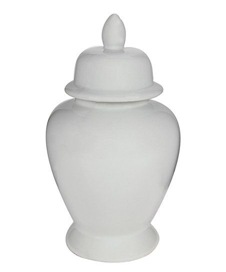 White Ginger Decorative Jar | Zulily