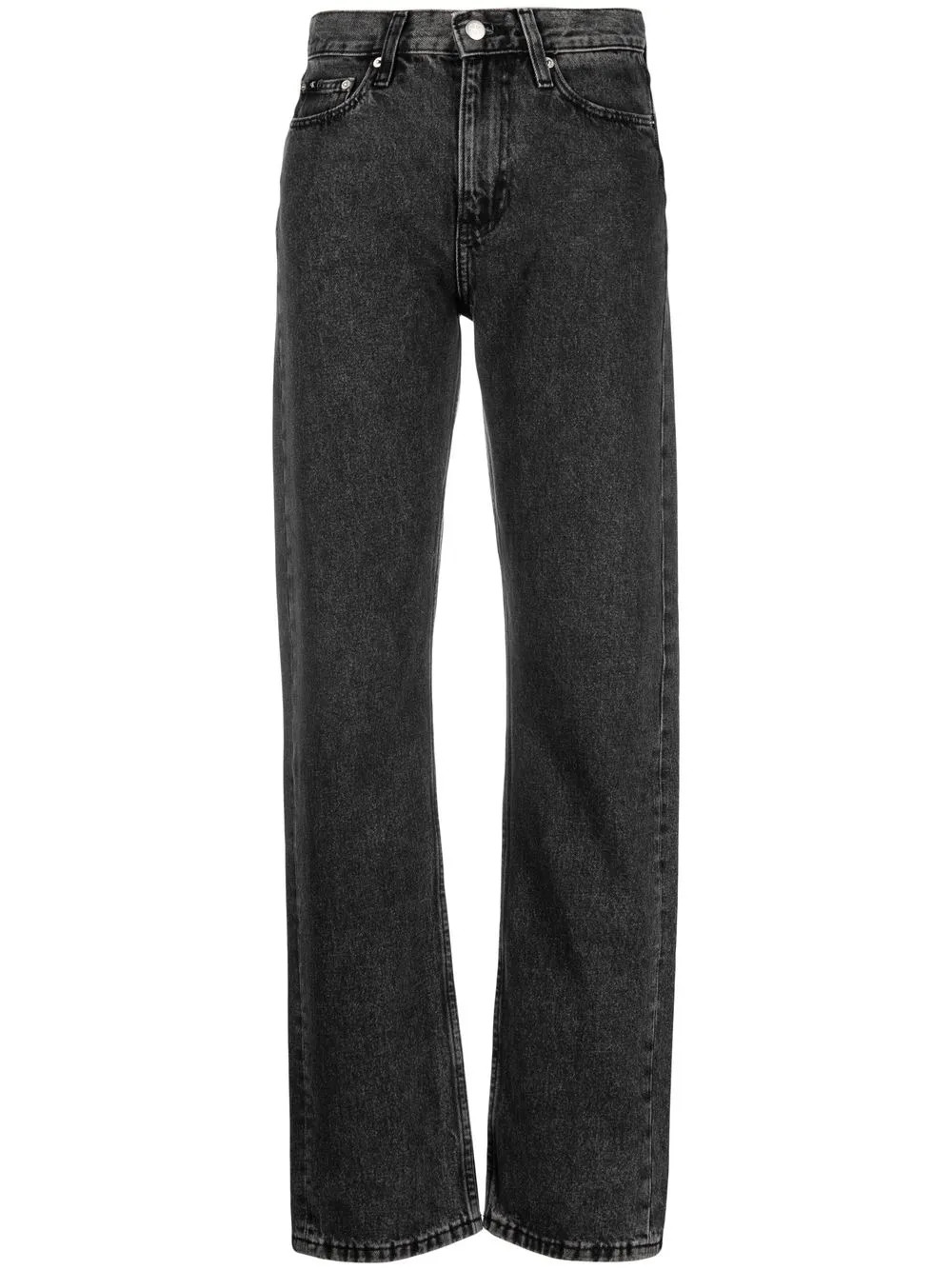 Calvin Klein Jeans high-rise straight-leg Jeans - Farfetch | Farfetch Global