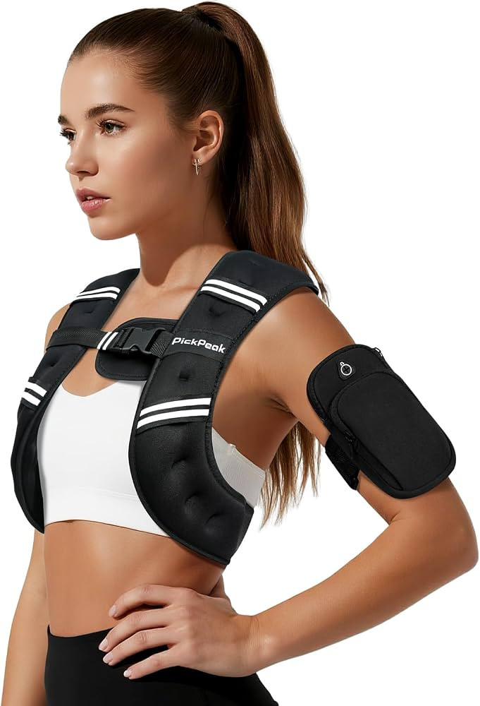 Weighted Vest for Woman Man 5lb/6lb/8lb/12lb/15lb/20lb/25lb/30lb Weighted Vest for Walking, Stren... | Amazon (US)