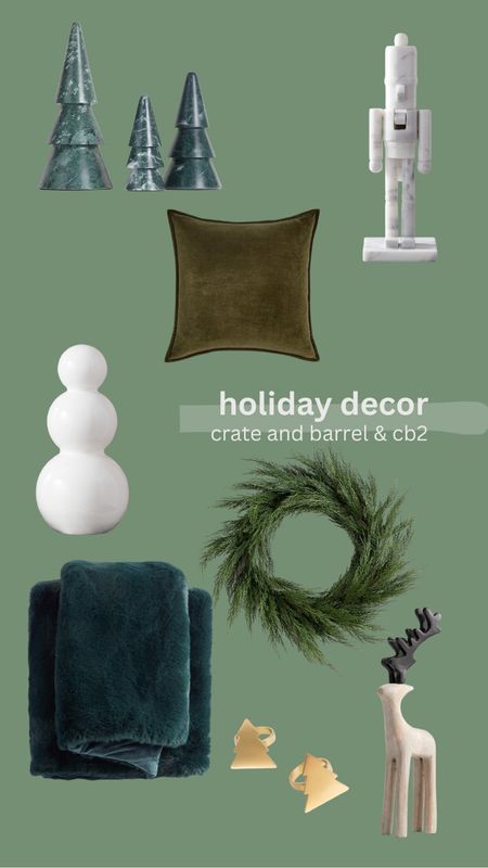 Crate and Barrel and CB2 holiday decor picks! 

#LTKHoliday #LTKhome #LTKSeasonal