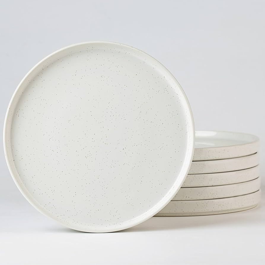 famiware Nebula 6 Pieces Dinner Plates, 10.2" Plates Set, Scratch Resistant, Stoneware Dinnerware... | Amazon (US)