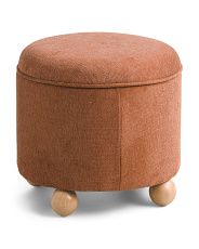 Laurel Linen Storage Ottoman | TJ Maxx