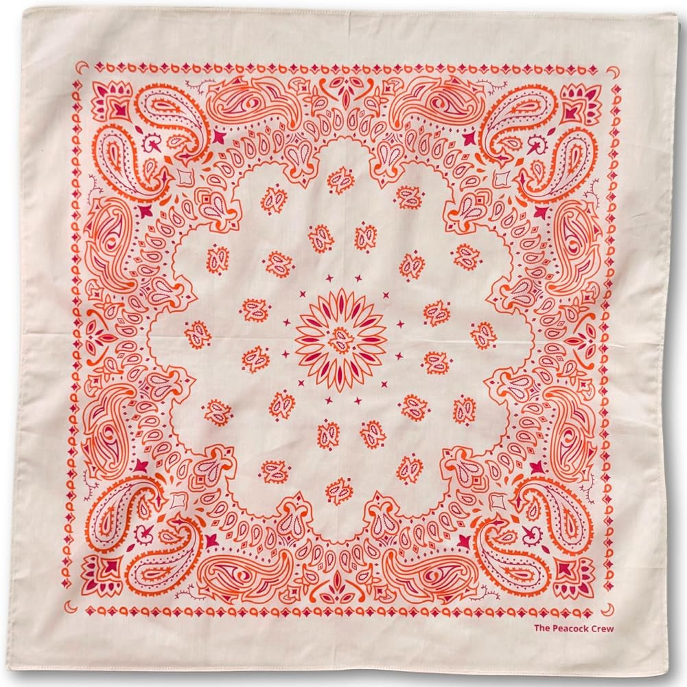 Bandanas in Premium Soft Cotton for Men Women Kid Bandana Paisley Scarf Neckerchief Bulk or Singl... | Amazon (US)