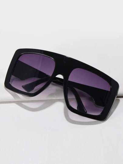Flat Top Tinted Lens Sunglasses | SHEIN