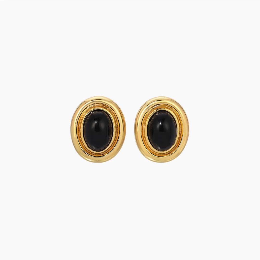 PRIZE EARRINGS BLACK / GOLD | Heaven Mayhem