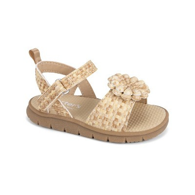 Carter's Just One You® Toddler Girls' First Walker Sandals - Tan 6 | Target