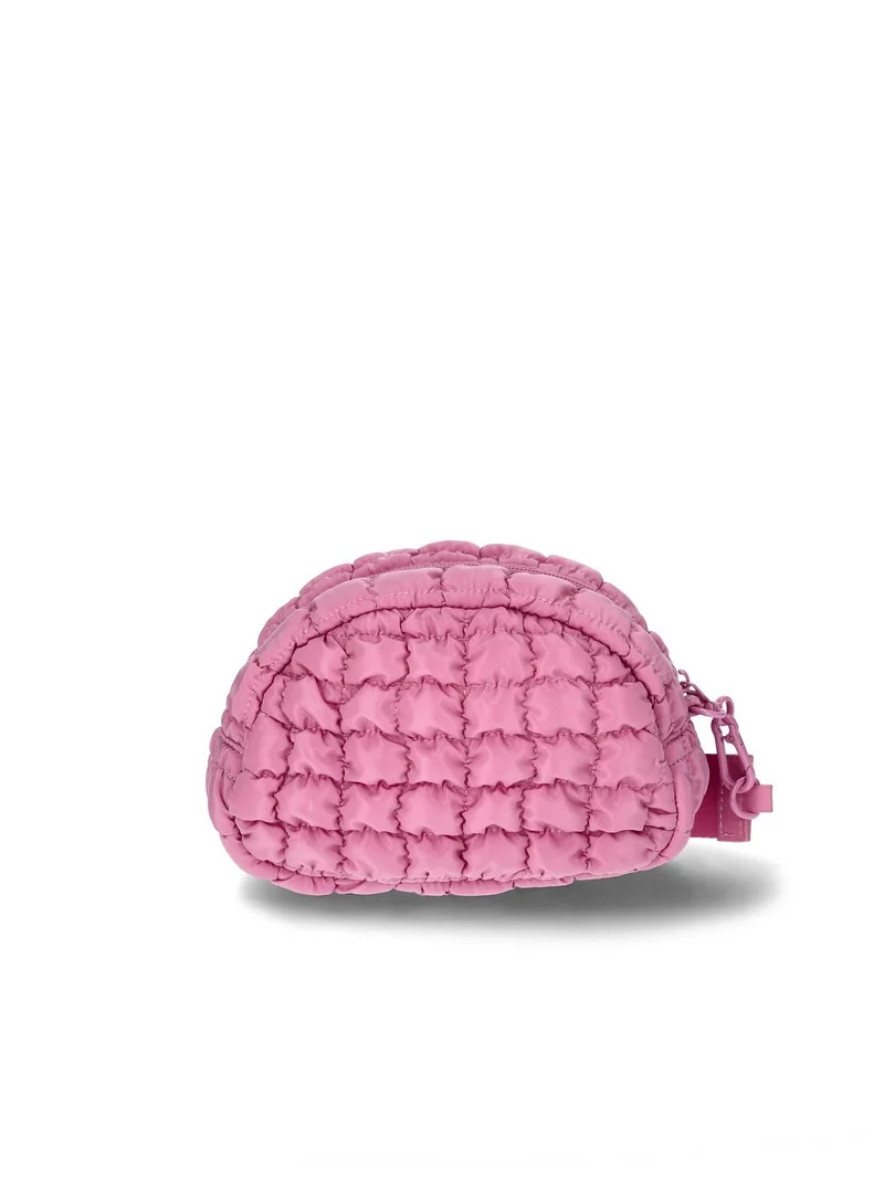 No Boundaries Women's Quilted Pouch Bag Charm, Rosy Lilac | Walmart (US)