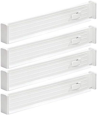 mDesign Adjustable, Expandable Drawer Organizer/Divider - Foam Ends, Strong Secure Hold, Locks in... | Amazon (US)