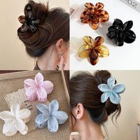 Korean Hawaiian Gradient Flower Hair Claw Clip For Women Girl Fashion Plastic Non Slip Hold Hairpin Barrette Hair Accessories | AliExpress (US)