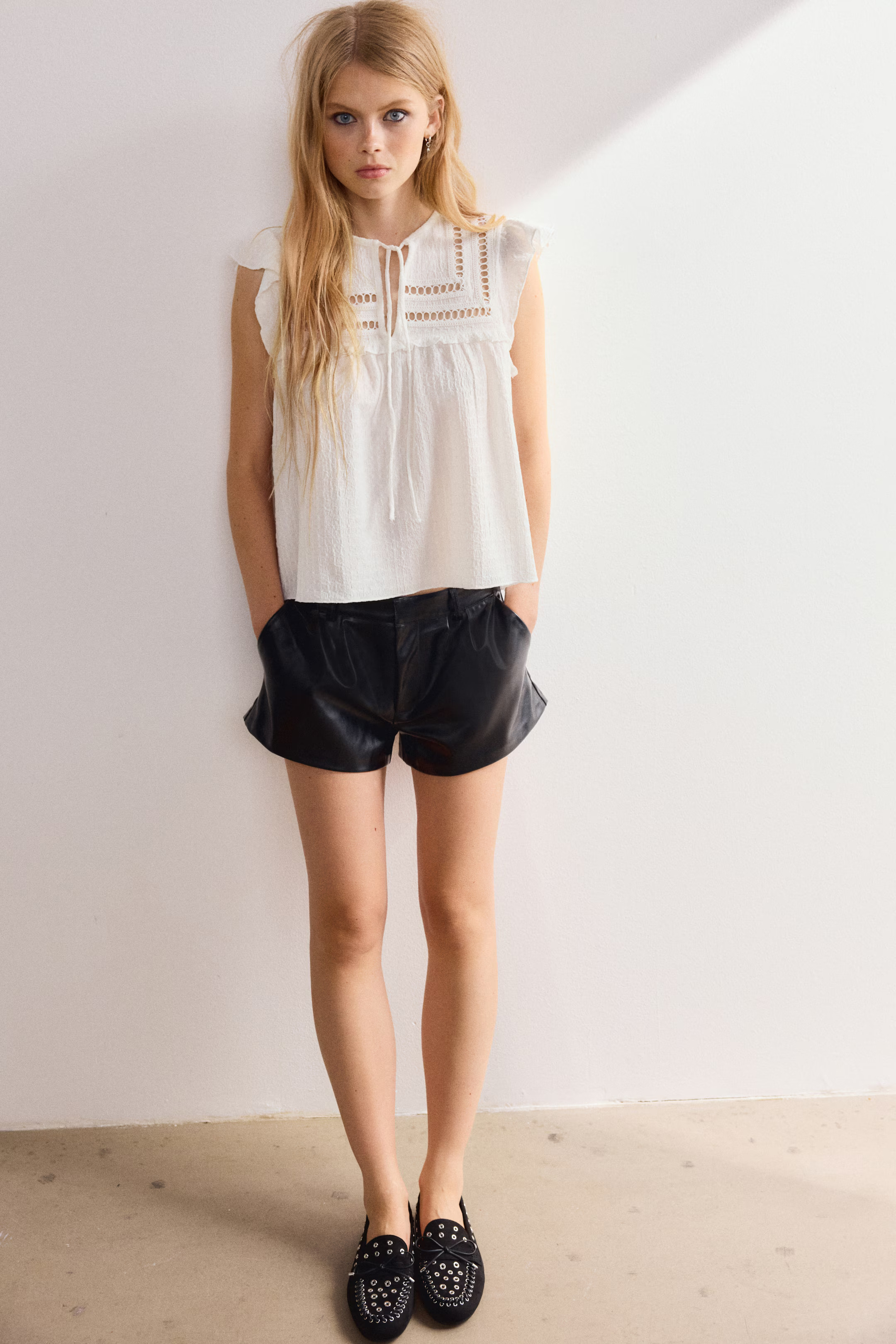 Textured Jersey Top | H&M (US + CA)