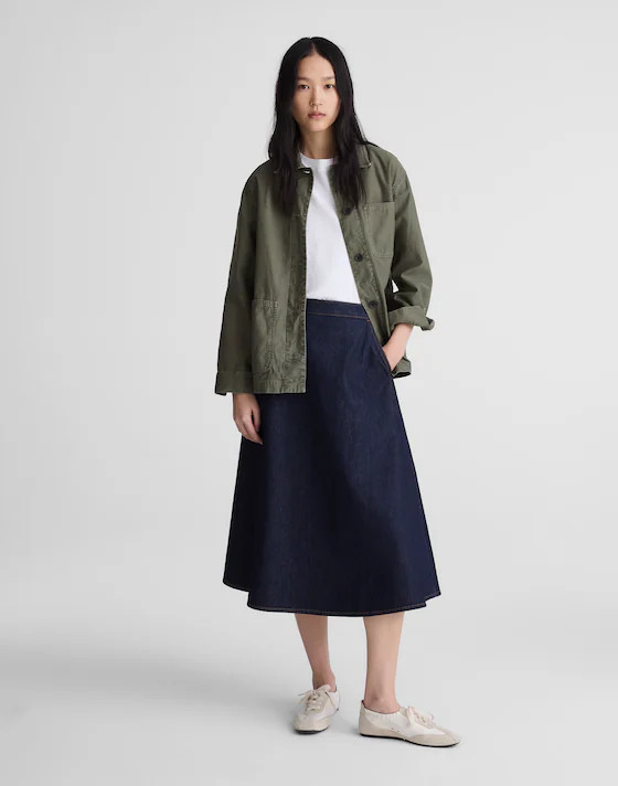 Denim Circle Midi Skirt | Madewell