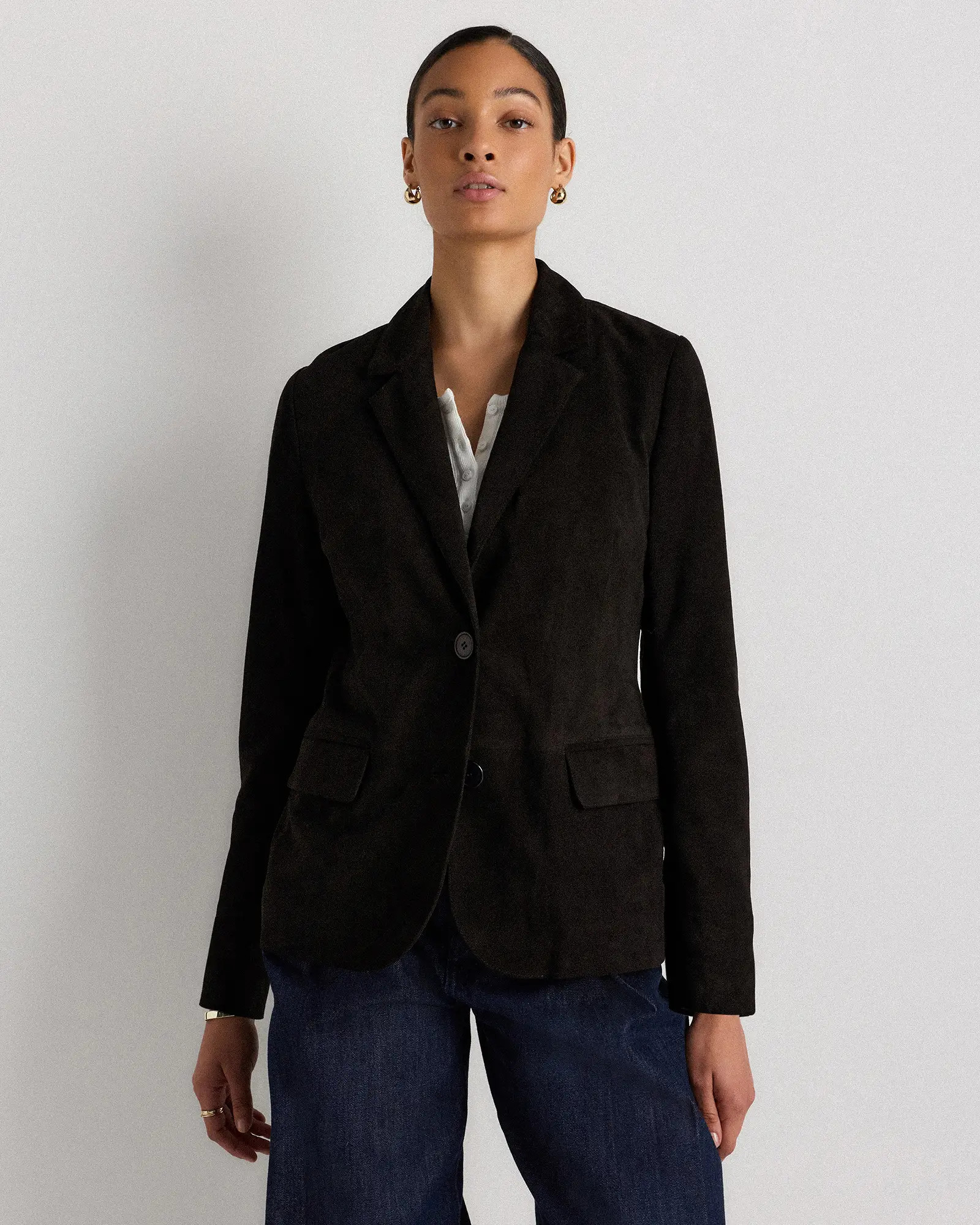 100% Suede Blazer | Quince