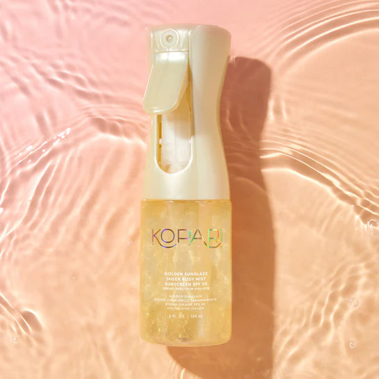 Golden Sunglaze Sheer Body Mist Sunscreen SPF 50 | Kopari Beauty
