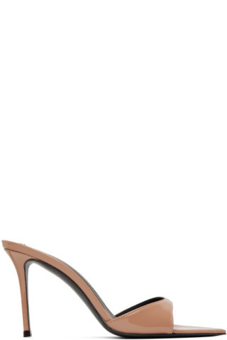 Taupe Intrigo 90 Heeled Sandals | SSENSE