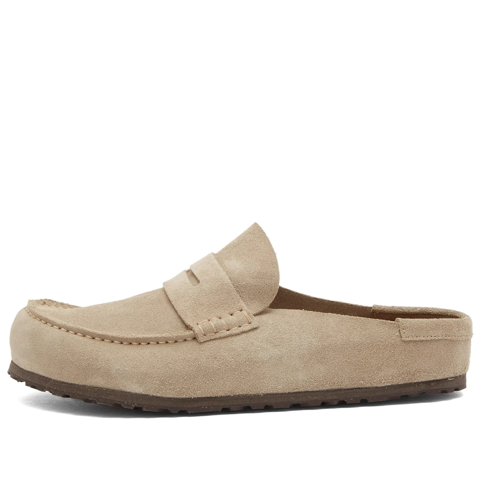 Birkenstock Men's Naples Wrapped in Taupe Suede, Size UK 9.5 | END. Clothing | END. Clothing