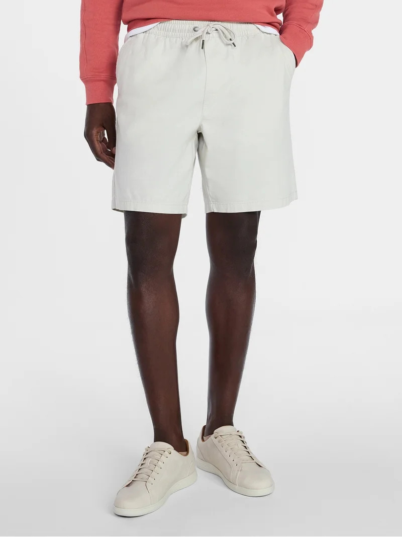 George Men's and Big Men's Slub Pull On Shorts, 8" Inseam, Sizes S-3XL | Walmart (US)