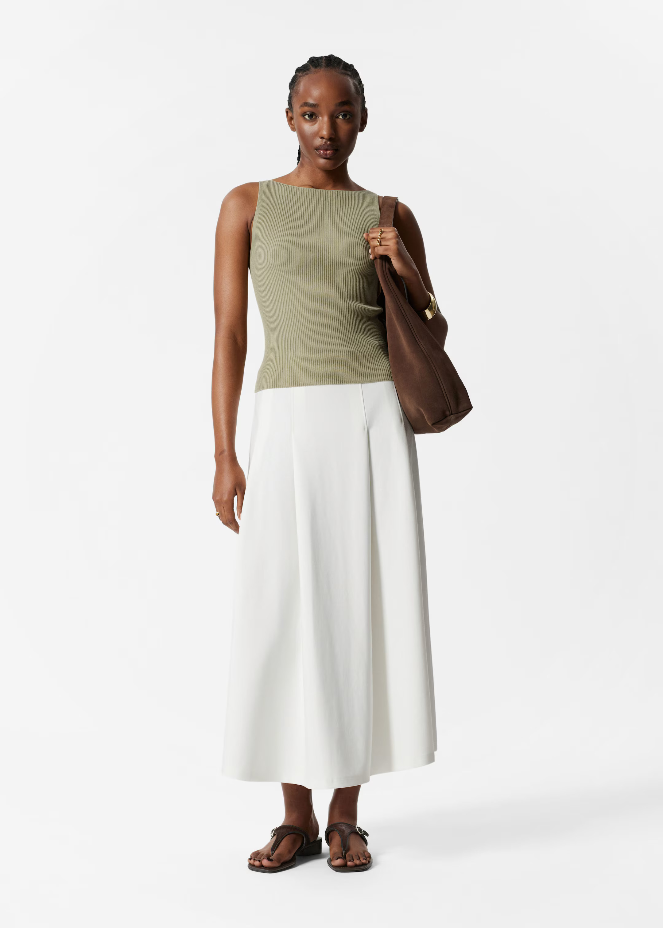 Jupe midi trapèze - Blanc - Midi skirts - & Other Stories FR | & Other Stories EU