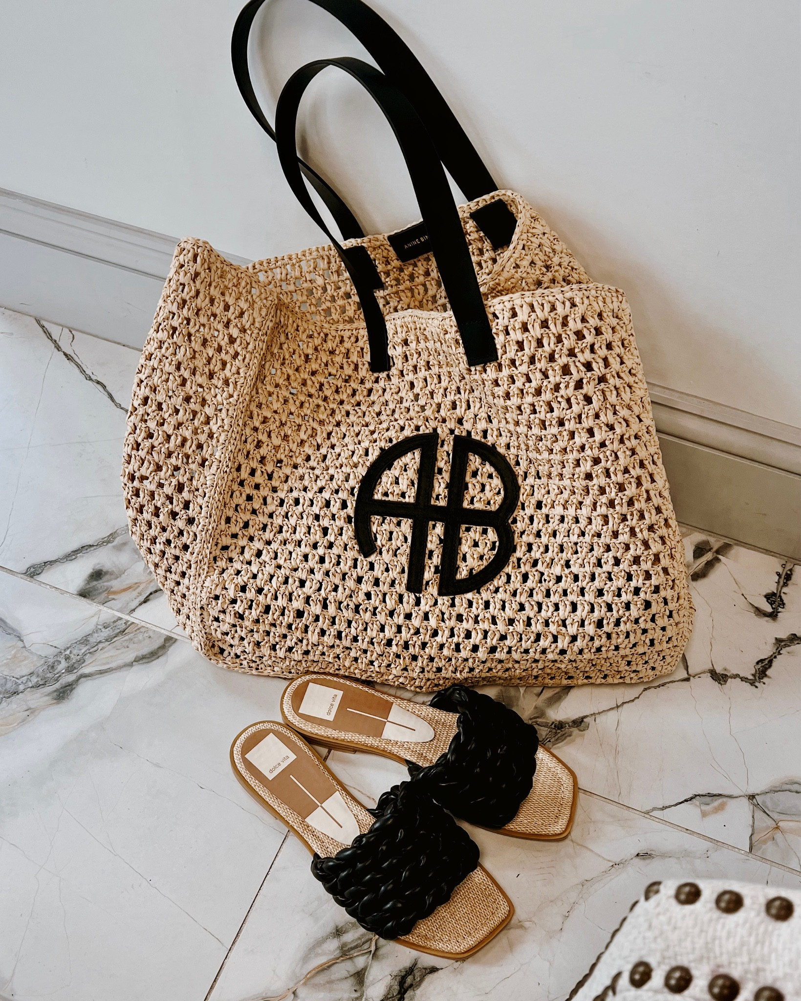 Anine Bing summer beach bag, dolce vita black leather + rattan slides 

#LTKSeasonal #LTKtravel #LTKFind