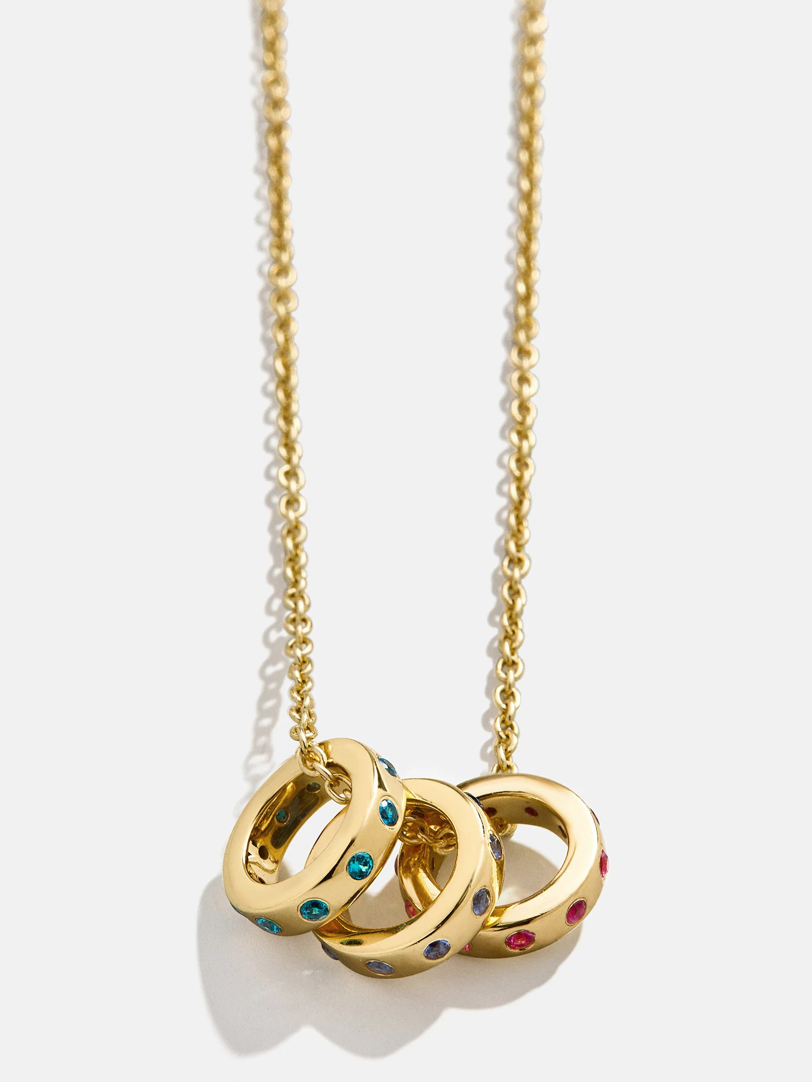 18K Gold Birthstone Charm Necklace - Gold | BaubleBar