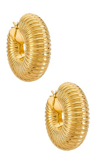 Chunky Hoops in Gold | Revolve Clothing (Global)