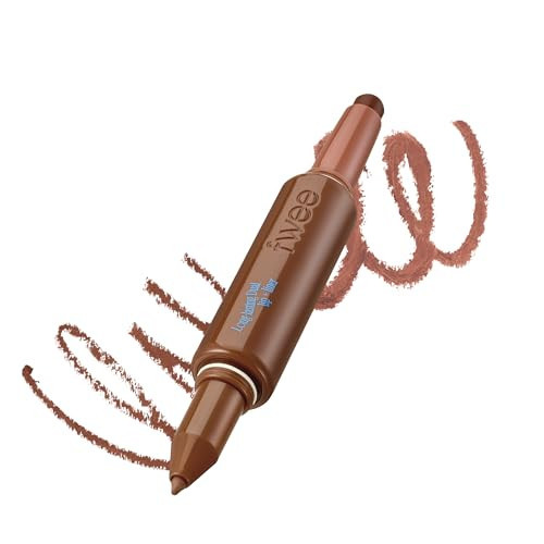 fwee Long Lasting Dual Coloring Stick Lip Liner, Spill Tea | All-in-one dual stick for lip & cheek makeup | Smooth glide, Powerful fixing, Smudge-proof, Brown | 1.2g (04 Spill Tea) | Amazon (US)