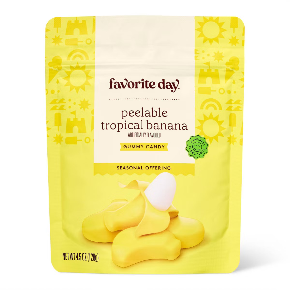 Peelable Tropical Banana Gummy Candy - 4.5oz - Favorite Day™ | Target