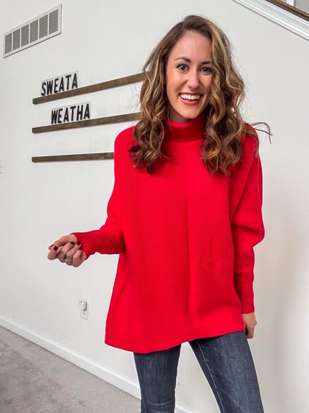 Fall outfit - perfect for thanksgiving ❤️

Sweater and jeans // sweater under $45 // casual outfit // red sweater from Amazon // sweater on sale // thanksgiving outfit 

#LTKHoliday #LTKsalealert #LTKfindsunder50