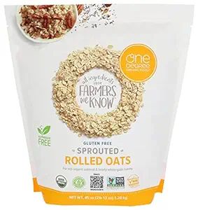 ONE DEGREE ORGANIC FOODS Organic Sprouted Rolled Oats, 45 OZ | Amazon (US)