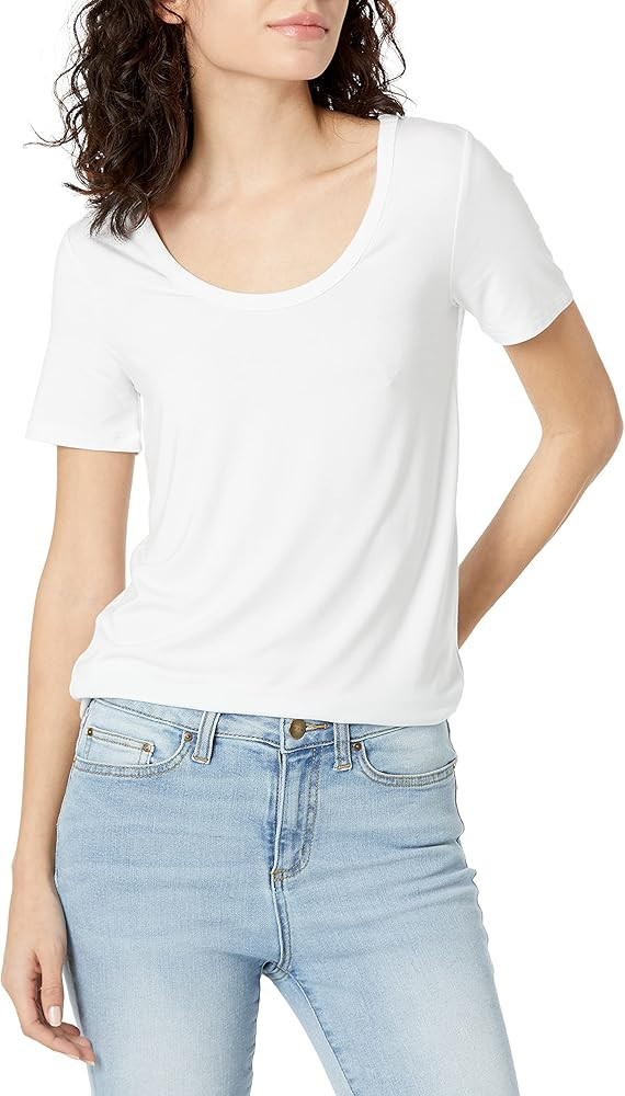 Daily Ritual Women's Jersey Short-Sleeve Scoop Neck Shirt | Amazon (US)