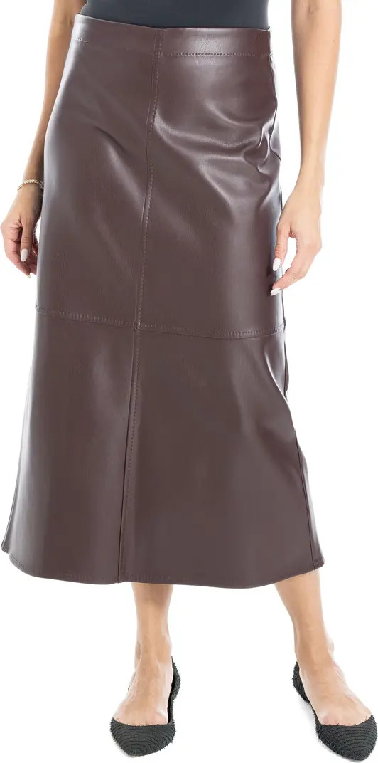 MAX STUDIO Faux Leather A-Line Skirt | Nordstromrack | Nordstrom Rack