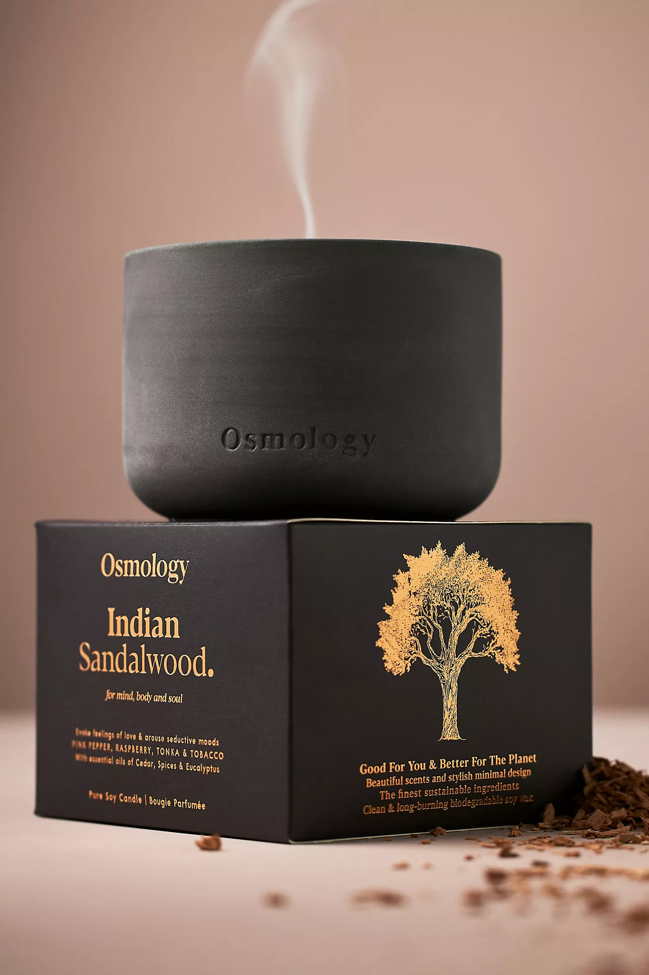Osmology Indian Sandalwood Boxed Candle | Anthropologie (US)