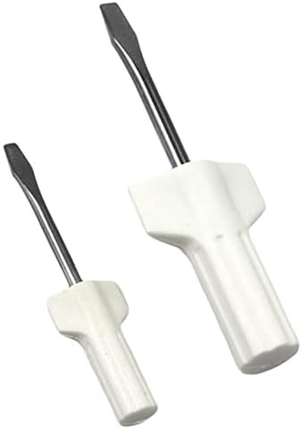 2-Piece Mini Screwdriver Set for Sewing Machine Needle Plates, Home Repair, White | Amazon (US)