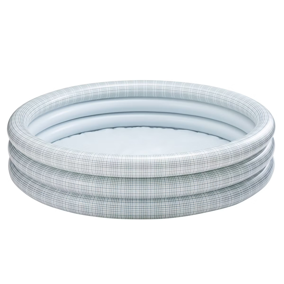 132 Gallon Layered Plaid Inflatable Kiddie Pool Green/Blue - Hearth & Hand™ with Magnolia | Target