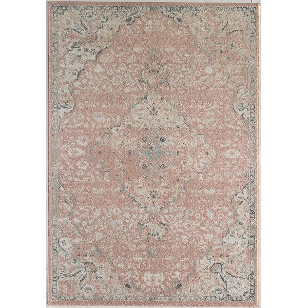 Oleander Vintage Transitional Pink Medallion Rug - 8'x10' - Pink AmaranthBrand Namebrand Rugs Am... | Bed Bath & Beyond